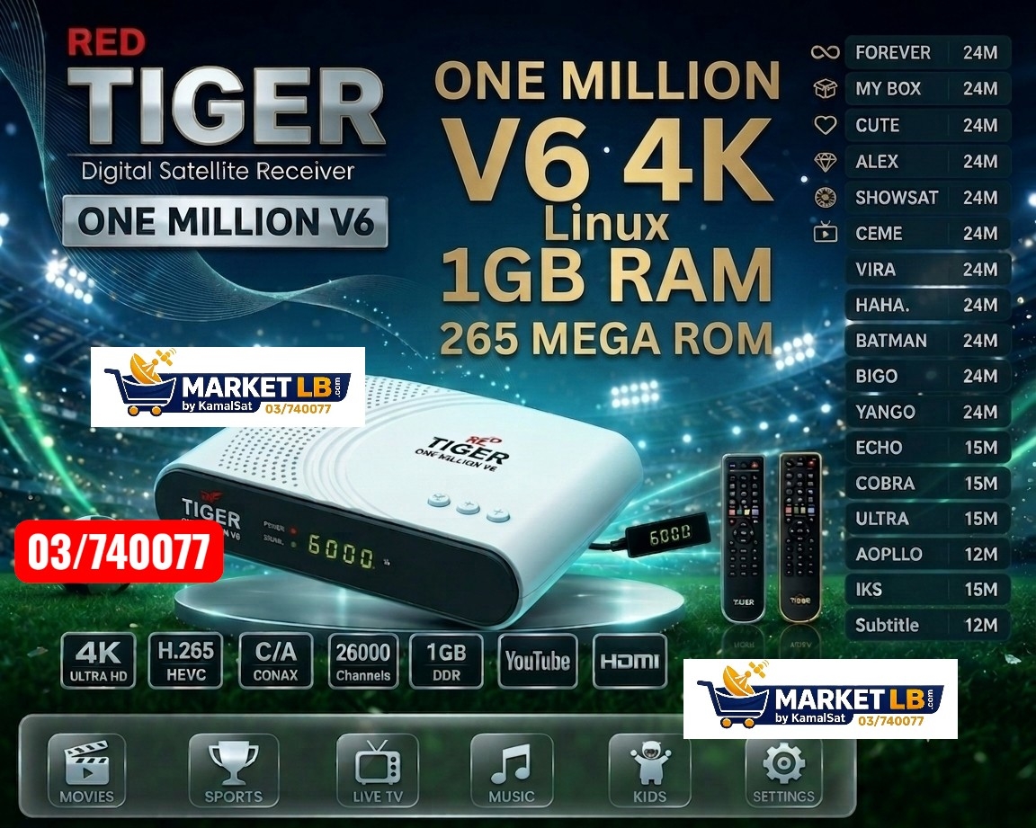 TIGER 1MILLION V6 main view